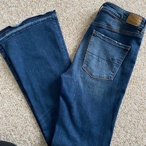 High rise flare jeans